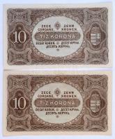 1920. 10K (2x) sorszámkövetők T:II
Adamo K14