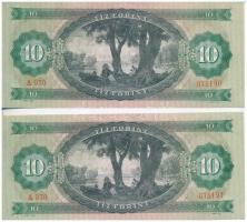 1969. 10Ft (2x) sorszámkövetők T:I
Adamo F7