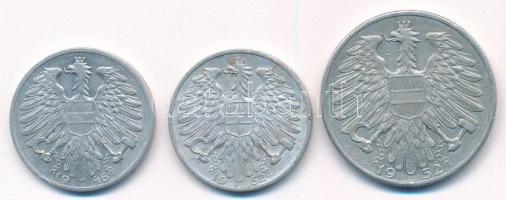 Ausztria 1946. 1Sch Al + 1952. 1Sch Al + 5Sch Al T:2
Austria 1946. 1 Schilling Al + 1952. 1 Schilli...