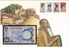 Nigéria 1983. 50K felbélyegzett borítékban, bélyegzéssel T:I 	 Nigeria 1983. 50 Kobo in envelope with stamp and cancellation C:UNC