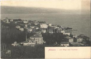 Abbazia, Opatija; Vom Wege nach Veprinaz