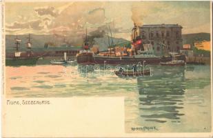 Fiume, Rijeka; Seebehörde / Maritime Administration. Kuenstlerpostkarte No. von Ottmar Zieher litho s: Raoul Frank