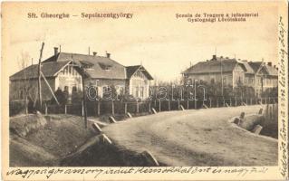 1940 Sepsiszentgyörgy, Sfantu Gheorghe; Gyalogsági Lövőiskola / Scoala de Tragere a infanteriei / K.u.K. military infantry shooting school + "1940 Sepszinetgyörgy visszatért" So. Stpl