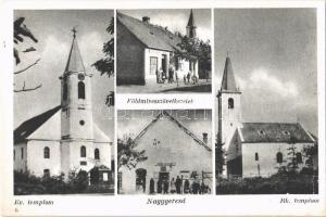 Nagygeresd (Sopron), Evangélikus templom, Római katolikus templom, Földmívesszövetkezetek üzletei (EK)
