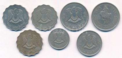 Líbia 1975. 10d-100D (6x) + 1979. 100d T:2
Líbia 1975. 10 Dirhams - 100 Dirhams (6x) + 1979. 100 Di...