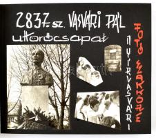 cca 1979 Nyírvasvári, a falut és a 2837. sz. úttörőcsapatot bemutató fotóalbum, 19 db beragasztott fénykép + 4 oldalas gép/kézirat, fotók mérete 9x12 cm, album 19x25 cm