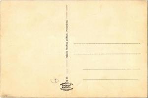 Pilisszántó, Fő utca, templom, üzlet. Frisala Márton kiadása