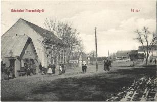 Pincehely, Fő tér, Kircz Ede üzlete és saját kiadása