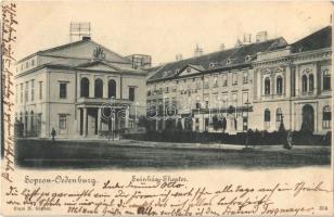 1902 Sopron, Színház, Színházi kávéház. Blum N. kiadása