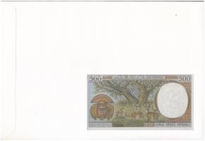 Közép-Afrika/Kongó bankjegyes pecsételt és bélyeges boríték benne Kamerun 1994-1997. 500Fr T:I
Cent...
