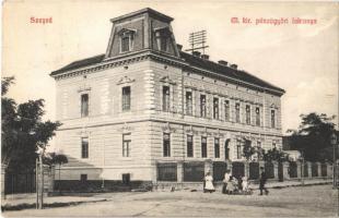 1916 Szeged, M. kir. pénzügyőri laktanya. Grünwald Herman kiadása