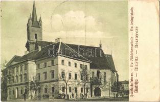 1940 Beszterce, Bistritz, Bistrita; Evangélikus leányiskola / girl school + 1940 Beszterce visszatért So. Stpl (EK)
