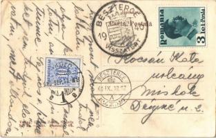 1940 Beszterce, Bistritz, Bistrita; Evangélikus leányiskola / girl school + "1940 Beszterce vis...