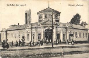 1914 Szerencs, Községi gőzfürdő, létra. Schönfeld Zoltán kiadása (fl)