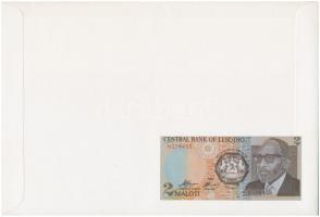 Lesotó 1989. 2M felbélyegzett borítékban, bélyegzéssel T:I Lesotho 1989. 2 Maloti in envelope with s...