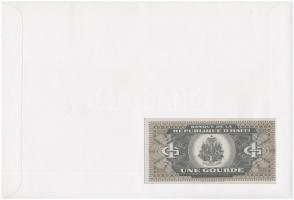 Haiti 1989. 1G felbélyegzett borítékban, bélyegzéssel T:I Haiti 1989. 1 Gourde in envelope with stam...