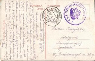 Zimony, Semlin, Zemun; felrobbantott vasúti híd télen / destroyed railway bridge in winter + "K...