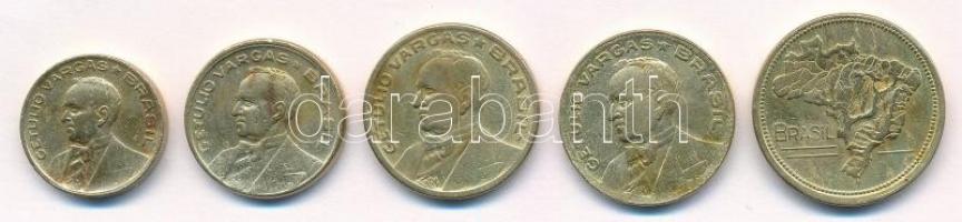 Brazília 1944-1946. 10c-1C (5xklf) T:2,2-
Brazil 1944-1946. 10 Centavos - 1 Cruzeiro (5xdiff) C:XF,...