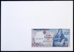 Portugália 1984. 100E felbélyegzett borítékban, bélyegzéssel T:I Portugal 1984. 100 Esucodos in enve...