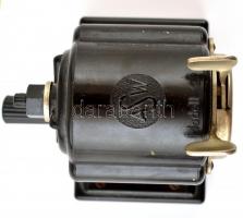 cca 1930 ASW tekerős, bakelit vázas asztali hegyező. Jelzett, jó  állapotban 12 cm