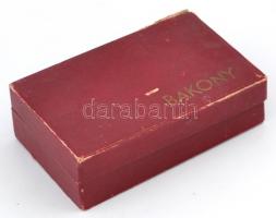 Bakony fém borotvaélező, eredeti kissé sérült dobozában, doboz: 8×14 cm