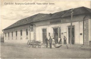 Aranyosgyéres, Campia Turzii; Vajna Gábor üzlete / shop