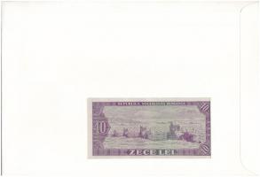 Románia 1966. 10L felbélyegzett borítékban, bélyegzéssel T:I Romania 1966. 10 Lei in envelope with s...