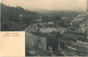 Fiume, Rijeka; Sussak, Cartiera / Papierfabrik / papírgyár Susak városrészben / paper mill, factory (EK)