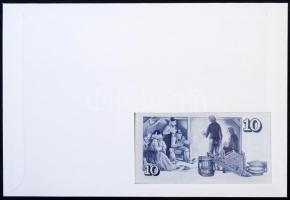 Izland 1961. 10K borítékon grönlandi bélyeggel, bélyegzéssel T:I Iceland 1961. 10 Kronur in envelope...