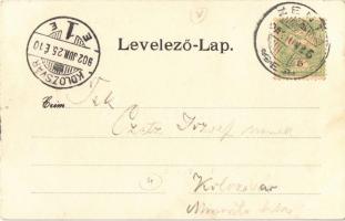 1902 Zenta, Senta; Tisza híd, fahíd. Kiadja Kabos Armin / wooden bridge