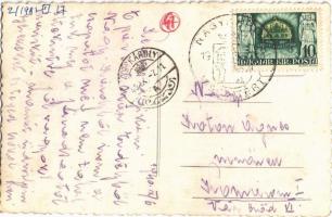 Nagykároly, Carei;  Református templom / Bis. reformata / Calvinist church, automobile. photo + &quo...