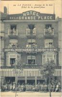 De Panne, La Panne; Avenue de la mer, Hotel de la Grande Place, Hotel Restaurant J. Acou-Viaene
