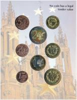 Litvánia 2004. 1c-2E "Euro próbaveretek" (8xklf) fémpénz szettben, díszkiadás T:BU Lithuan...