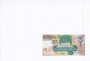 Seychelles-szigetek 1989. 10R felbélyegzett borítékban, bélyegzéssel T:I Seychelles 1989. 10 Rupees ...