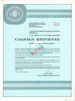 Budapest 1985. "A Pest Megyei Iparcikk Kereskedelmi Vállalat" kötvénye 10.000Ft-ról + Buda...