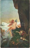 Alpská pohádka / Fairy of the Alps, erotic nude lady, Salon J.P.P. 2083. s: K. Dielitz
