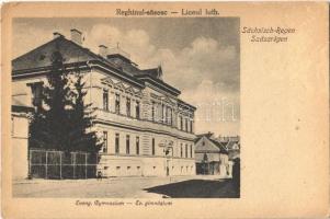 Szászrégen, Reghin; Evangélikus gimnázium / Reghinul sasesc / Lutheran grammar school (EK)