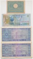 Románia 1945. 100L + 1966. 100L (2x) + 1998. 1000L T:III kis szakadás
Romania 1945. 100 Lei + 1966....