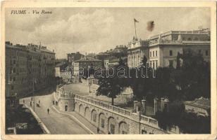 Fiume, Rijeka; Via Roma / street (EK)