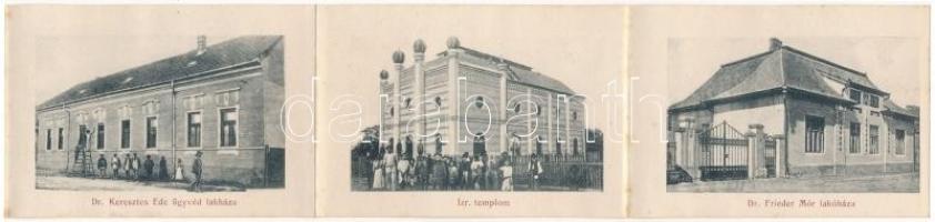 Marosludas, Ludosul de Mures, Ludus; Király utca, templom, piac, Mihály Móritz üzlete. Glück József ...