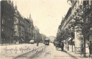 1904 Budapest VI. Teréz körút, villamos