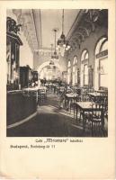 Budapest VI. Café "Miramare" kávéház, belső pincérrel. Andrássy út 11. Biró Pál fényképészeti intézetéből (EK)