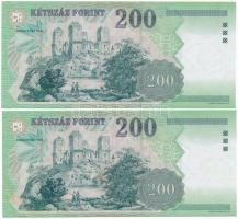 2005. 200Ft "FC" (2x) sorszámkövetők T:I,I-