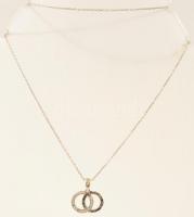 Ezüst(Ag) nyaklánc medállal, Pandora jelzéssel, h: 42 cm, bruttó: 2,2 g