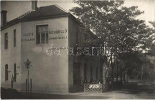 1934 Badacsonytomaj, Vasúti szálloda, vendéglő és cukrászda, pensio rendszer. photo