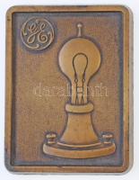 DN General Electric Br emlékplakett (59x77mm) T:2 ND General Electric Br commemorative plaque (59x77mm) C:XF