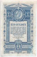 1882. 1Ft / 1G sorozat- és sorszám nélkül, sarka restaurált T:III