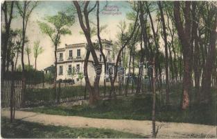 1914 Sopron, Részlet a Városligetből, villa. Piri Dániel 609. (EB)