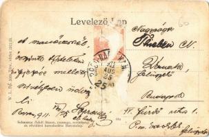 1911 Barcs, Magyar-Szlavón Kerületi Takarékpénztár, piac. W. L. Bp. 5008. Schwarcz Adolf kiadása (ko...