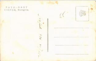 1936 Siófok, Balaton-part, fürdőzők csoportképe. Nagy photo (fl)